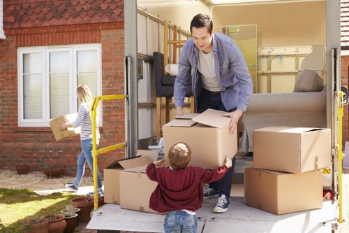 Organized home relocation with packing services in Mileend