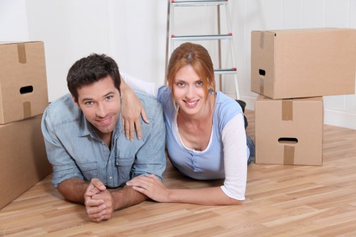 Household belongings packed safely for secure storage in Mileend